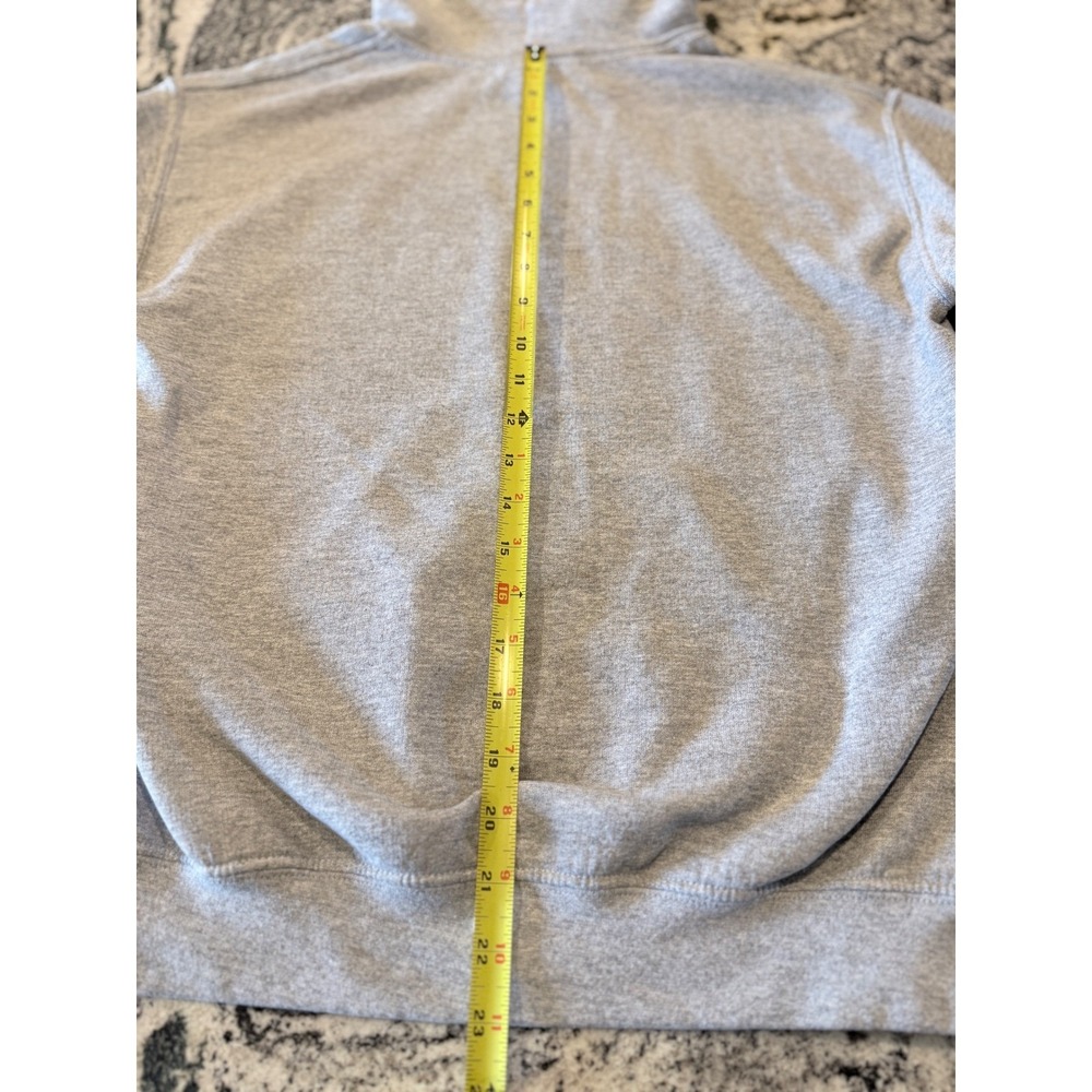 Gildan Superchronics Seattle Space Needle Cannabis Graphic Hoodie Gray Small - Picture 9 of 11